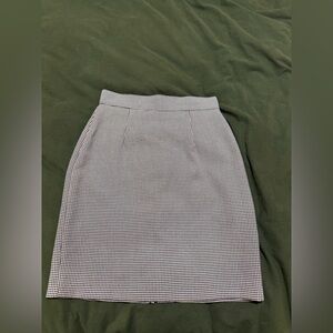 Vintage Black and White Houndstooth Skirt
